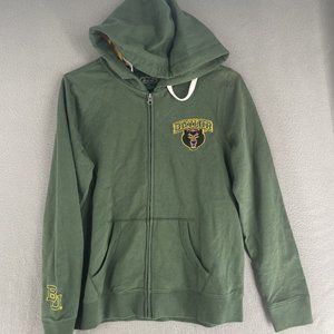 Baylor University Hoodie Sweater Womens Medium Full Zip Embroidered Long Sleeve